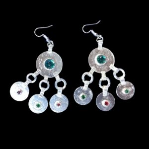 Berber Authentic Silver Jewelry Set Bridal Set Necklace Earrings Crown Tiznit Craft