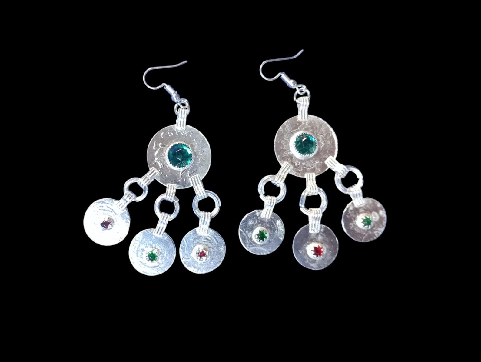 Berber Authentic Silver Jewelry Set Bridal Set Necklace Earrings Crown Tiznit Craft