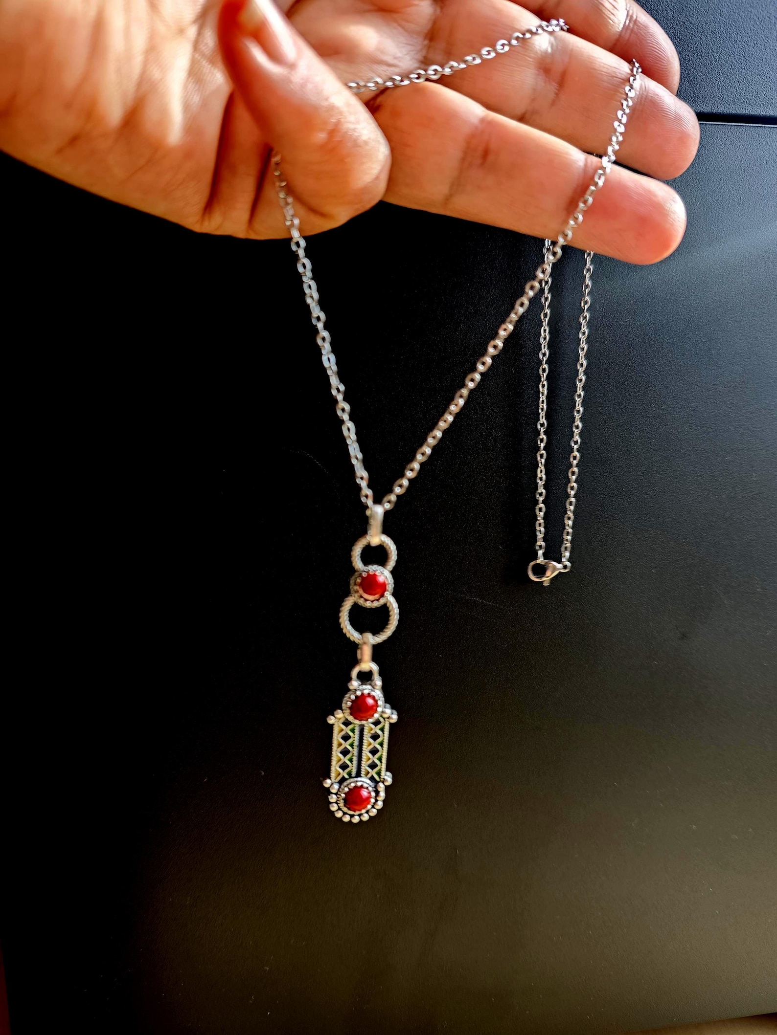 Amazigh Yaz Tifinagh Kabyle Berber Stainless Steel Men's Pendant Necklace