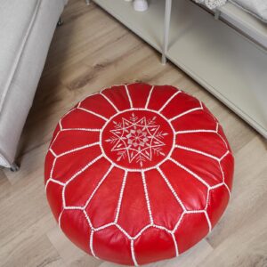 Berber Poufs Pillows Premium Artisanal Leather Pouffe Pouf