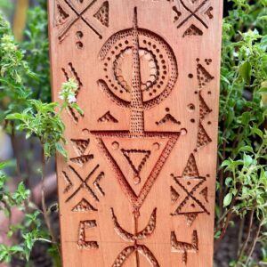 Berber Hand Carved Wooden Symbol Wall Art Decor