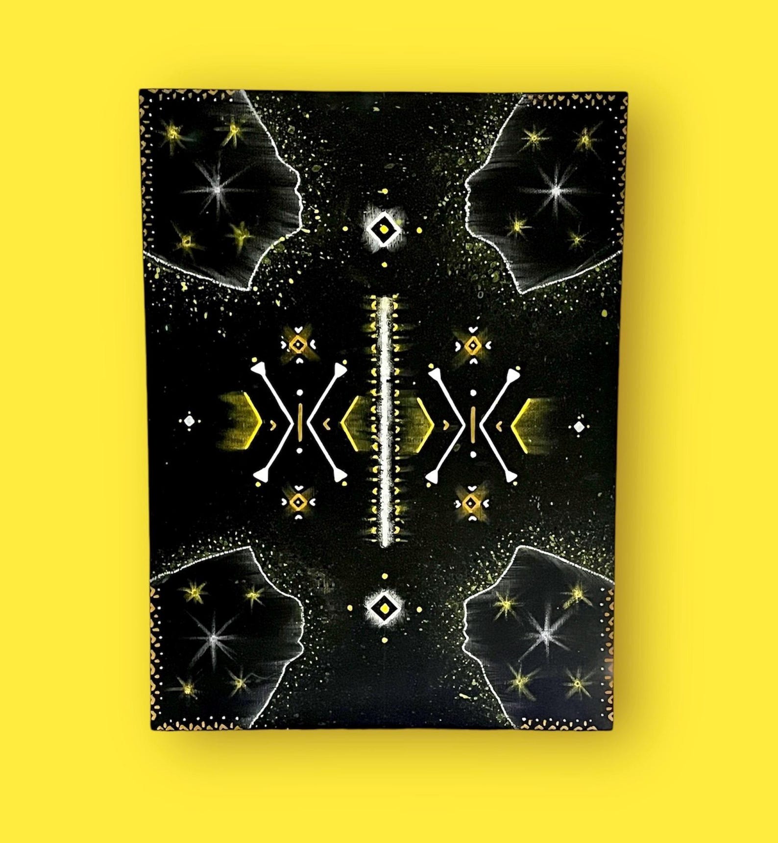 Amazigh Agistri Night African Symbols Island Painting Wall Art
