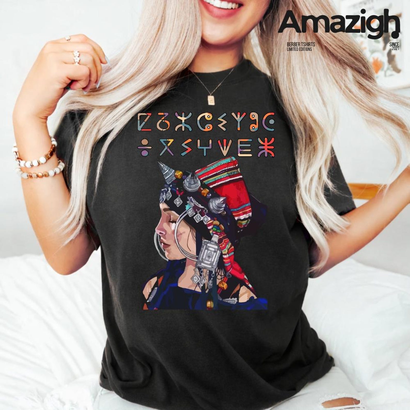 Berber Tifinagh Amazigh Yaz Symbol Graphic Unisex T-Shirt