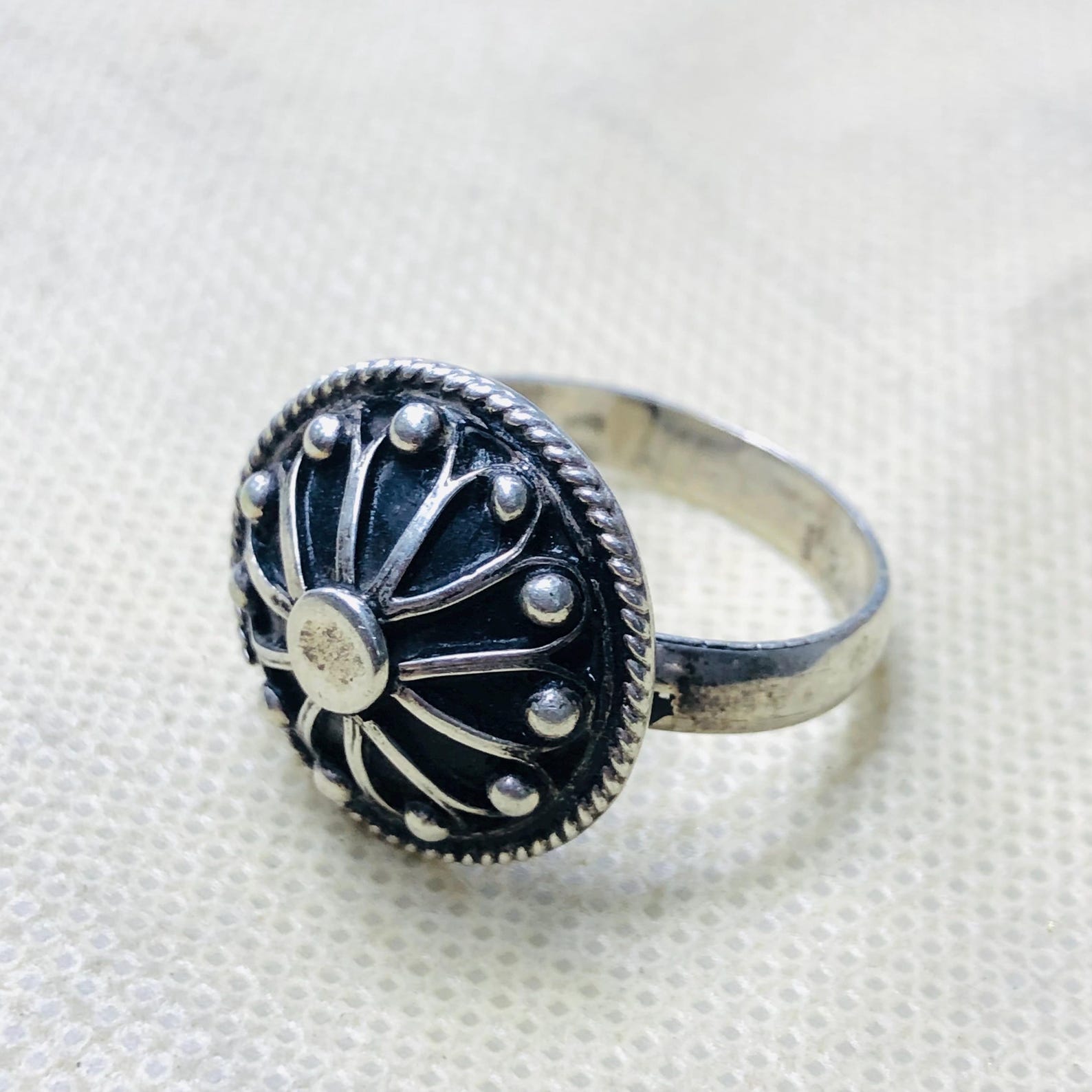 Amazigh Jewelry Traditionnels Marocains Ring Berbère Silver Handmade