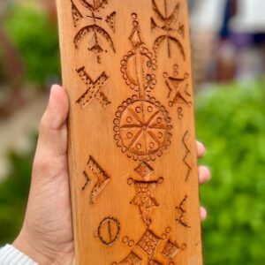 Berber Hand Carved Wooden Symbol Wall Art Decor