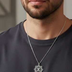 Berber Freedom Symbol Gold-Plated Sterling Silver Star Necklace