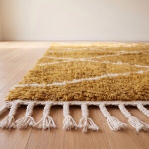 Berber Wool Design Neutral Living room Geometric Rug