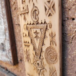 Berber handmade panel decor sculpture ceder Wall Art