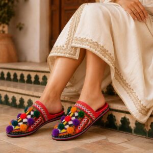 Berber Women's Leather Babouche s Hand Babouche Shoes