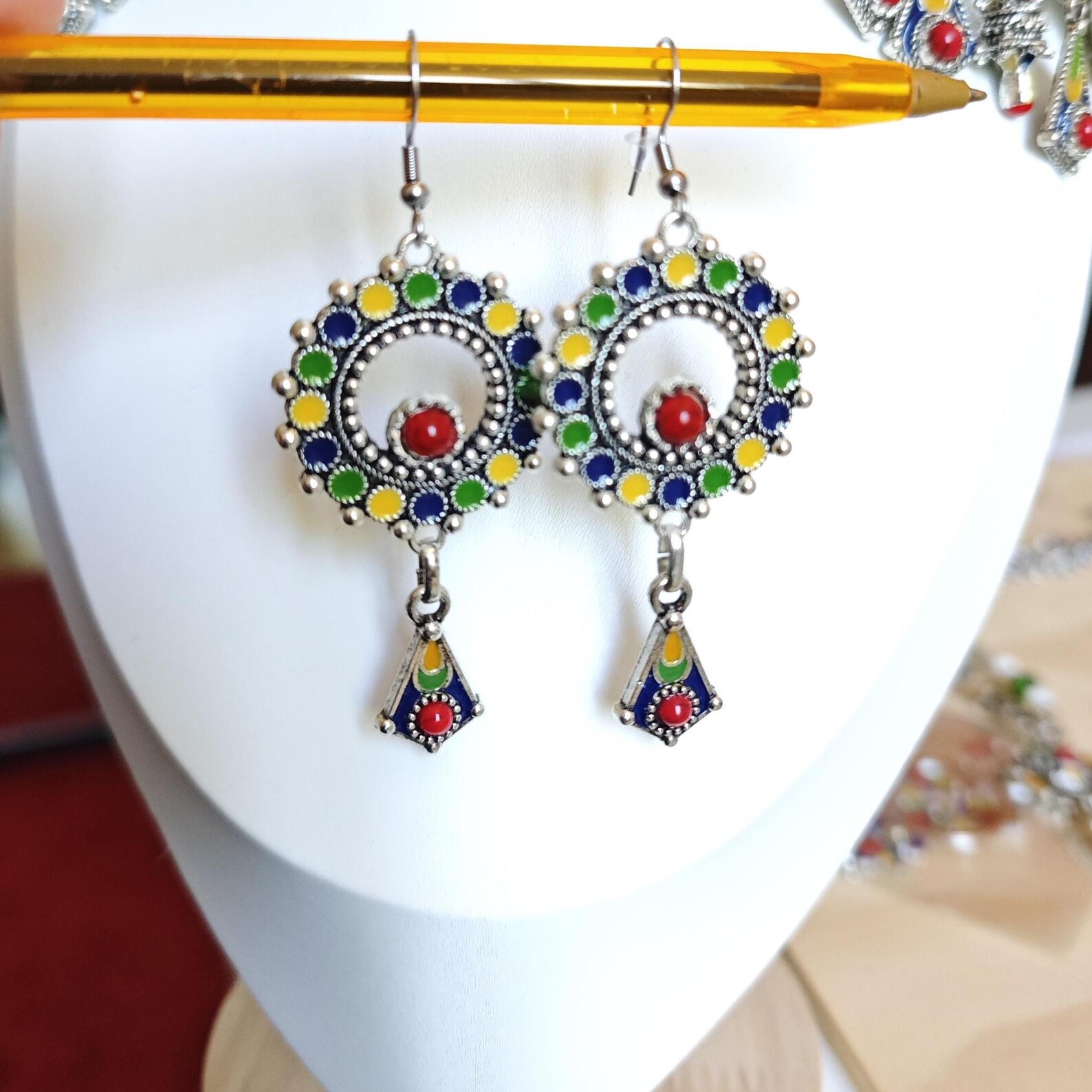 Amazigh Boucles d oreilles kabyles Bijou berbère- Earrings