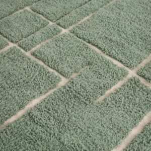 Berber Custom Design Wool Geometric Neutral Living Room Rug