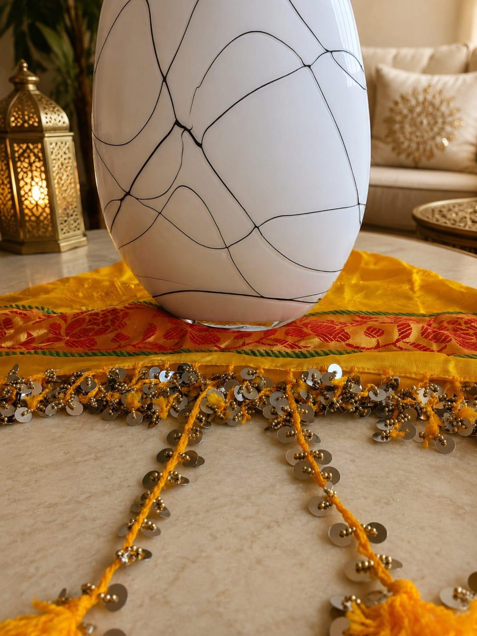 Berber Handmade Silk Belt Traditional Headpiece Multi-Use Headband