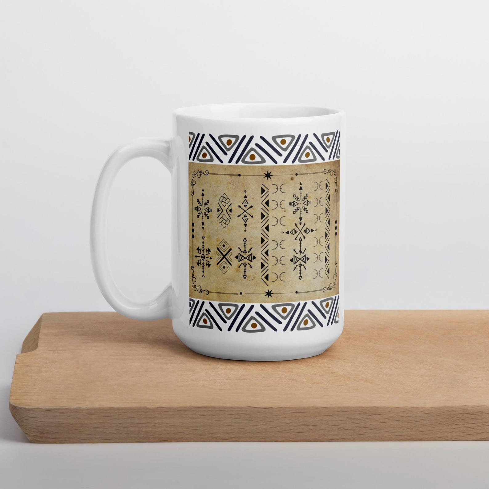Berber Tifinagh Symbol Ceramic Mug for Kitchen Dining