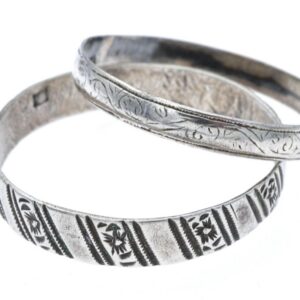 Berber Antique Silver Child Bracelet from Northern Jewelry Tradition