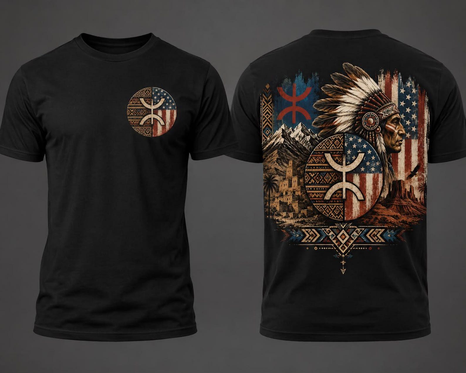 Berber American Heritage PNG Shirt for Everyday Personal Clothing Styling
