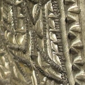 Berber Antique Hand Engraved Silver Alloy Amulet Necklace