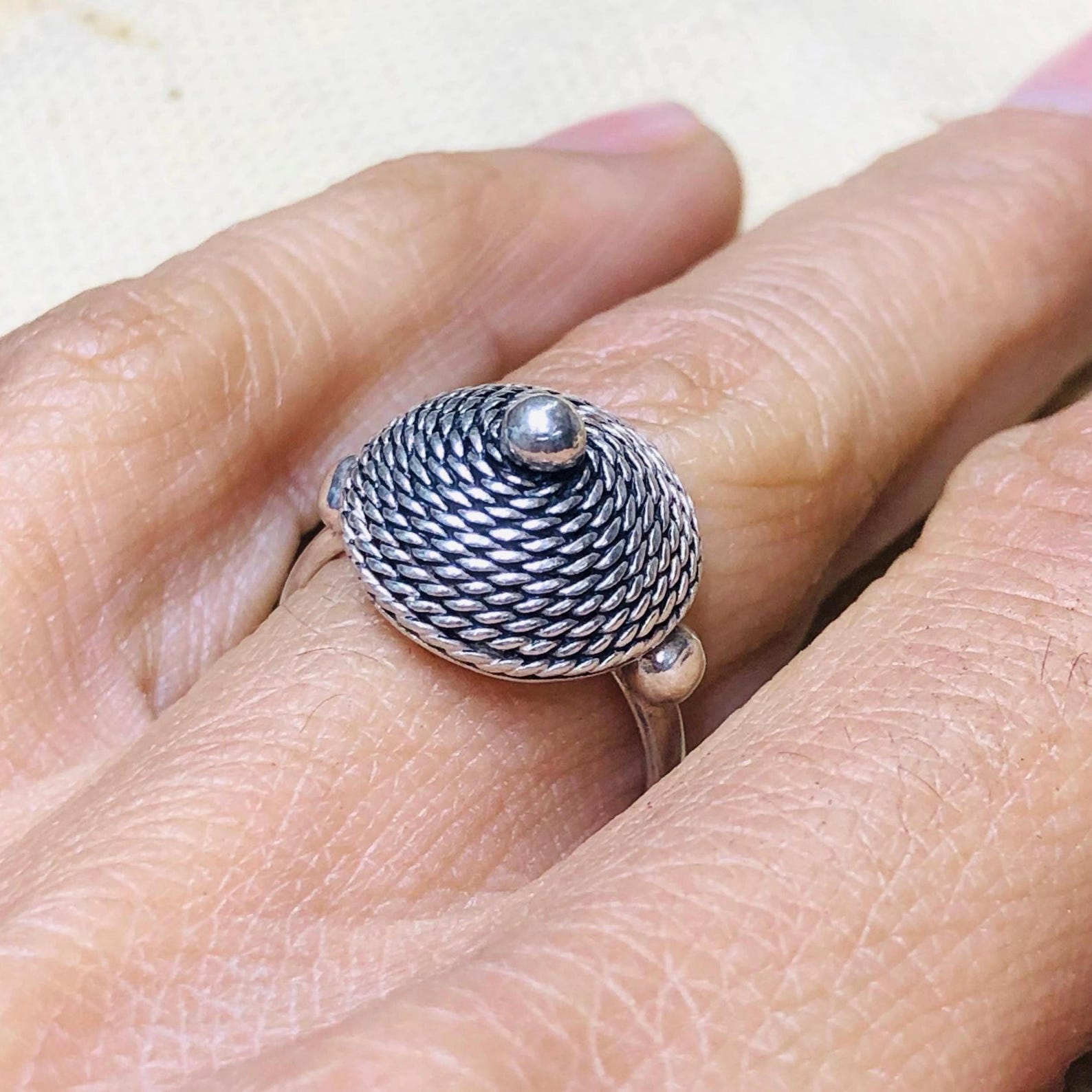 Amazigh Gravure amazighe Ring Silver Tribal Touareg Berbère