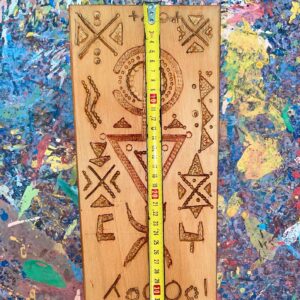 Berber Hand Carved Wooden Symbol Wall Art Decor