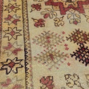 Amazigh Unique Antique Golden carpet with historic symbolism Rug