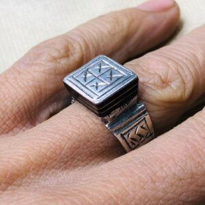 Amazigh Bague en argent Tribal Touareg Berbère Ring