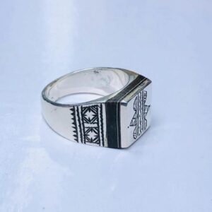Handmade Amazigh Berber Tuareg Solid Silver Tribal Engraved Ring
