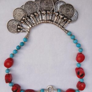 Berber Handmade Tribal Jewelry Ethnic Statement Red Necklace
