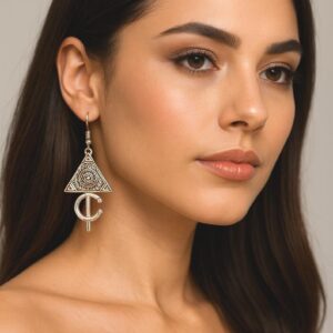 Amazigh Boucles d oreilles berbère femme argent Earrings