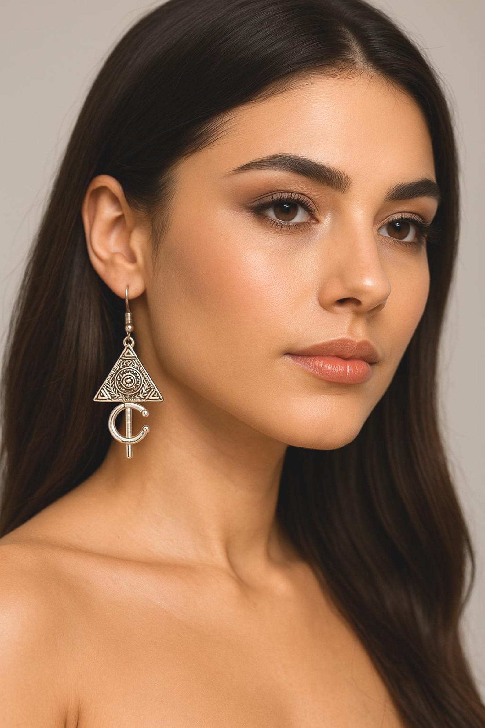 Amazigh Boucles d oreilles berbère femme argent Earrings