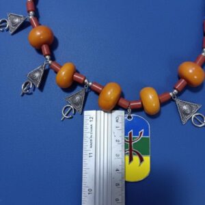 Handmade Amazigh Berber Tifinagh Yaz Symbol Lightweight Ethnic Necklace