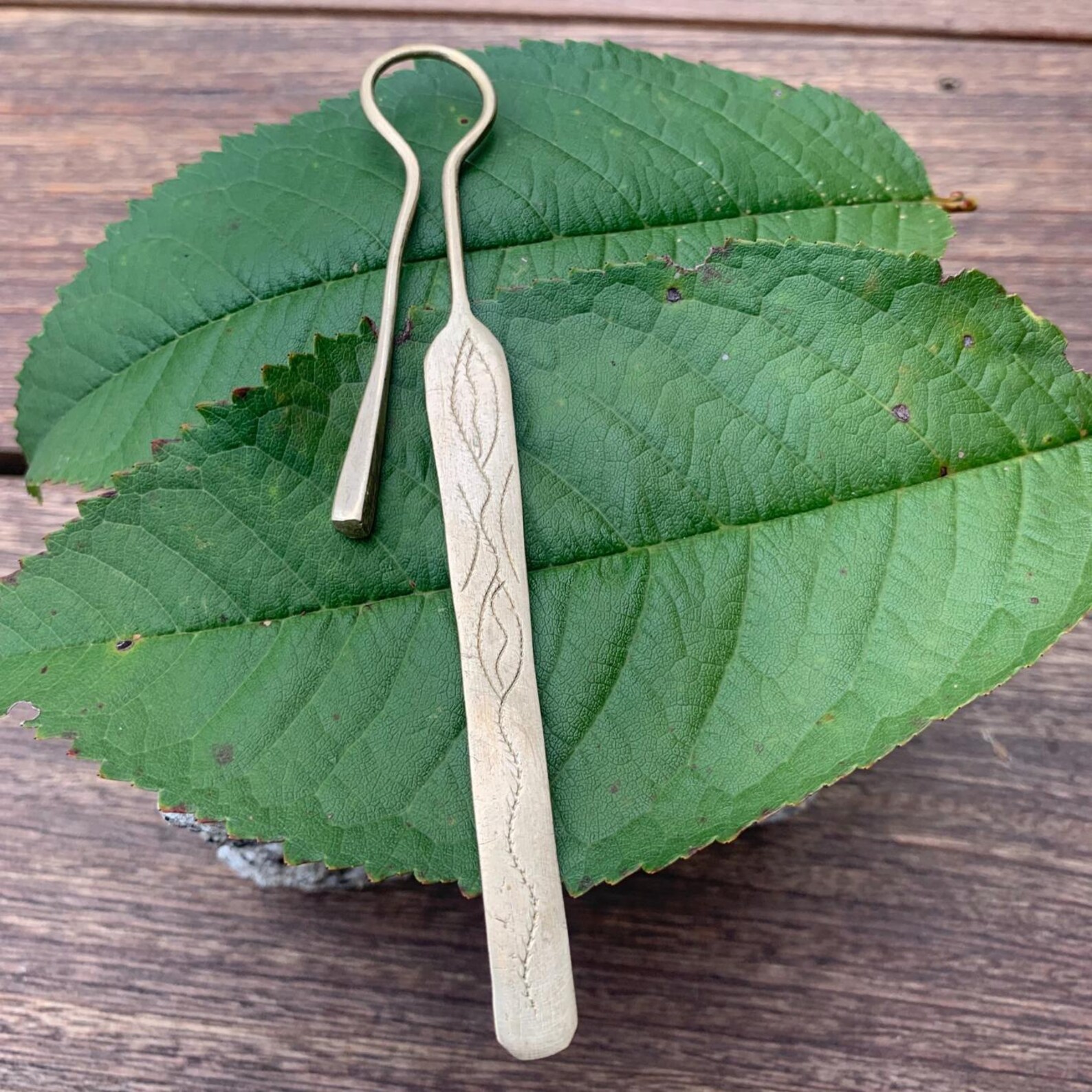 Berber Handmade Brass Tuareg Cross Engraved Metal Bookmark