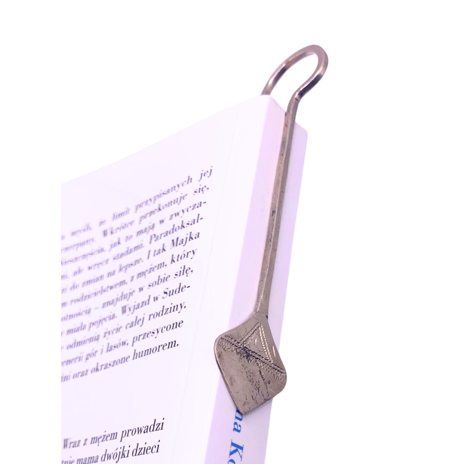 Berber Handmade Tuareg African Tribal Engraved Metal Bookmark