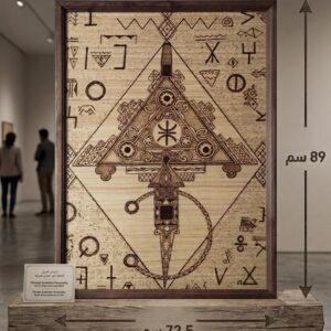 Berber Large Wood Fibula Symbol Wall Decor Art