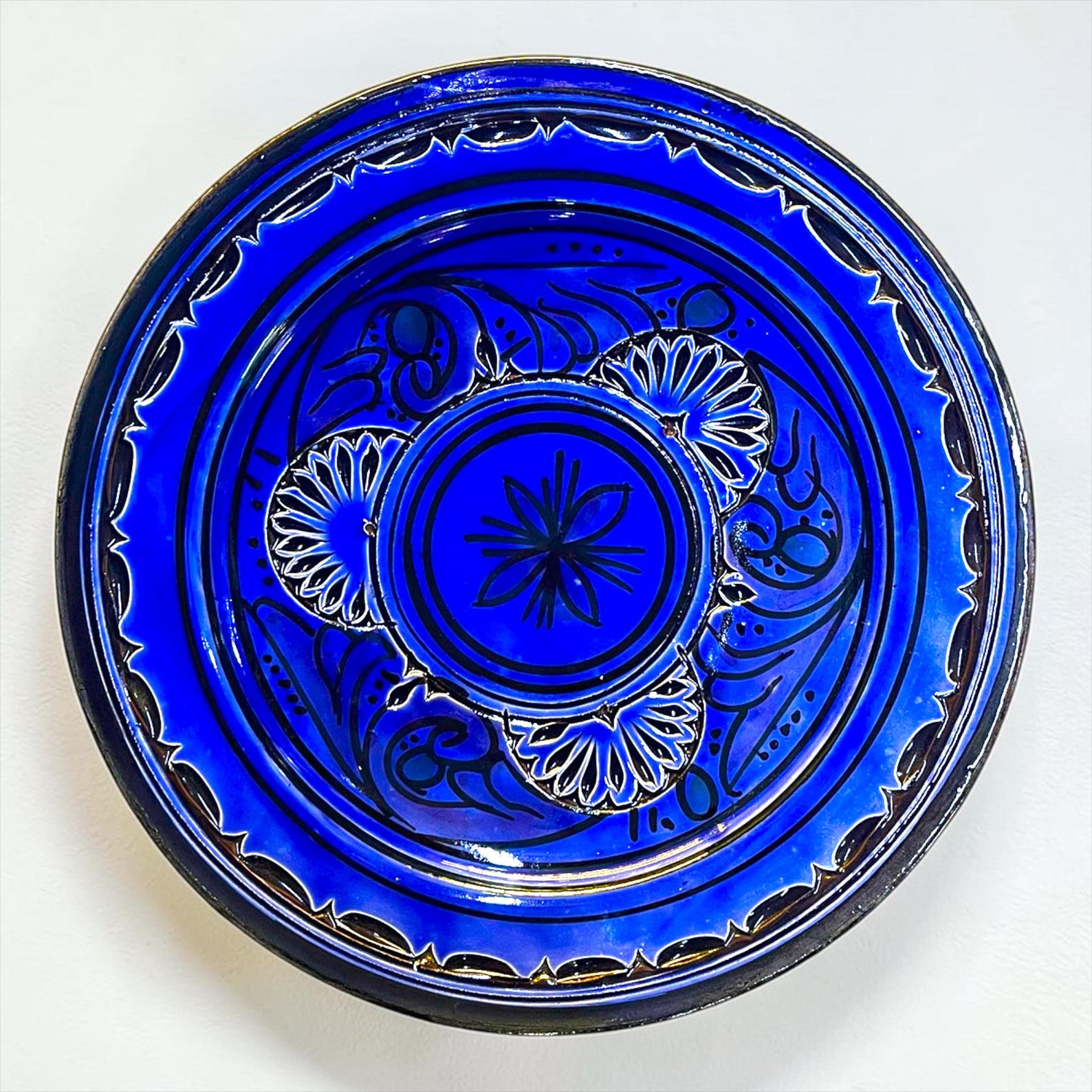 Amazigh Handmade Ceramic Plate Mini Traditional Tagine Set