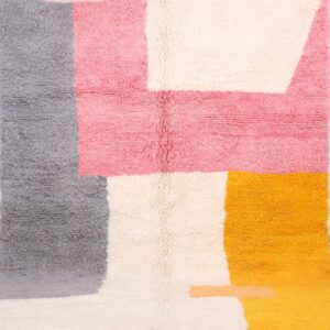Custom Amazigh Berber Natural Wool Living Room Rug