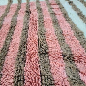 Custom Amazigh Berber Wool Neutral Living Room Geometric Handmade Rug