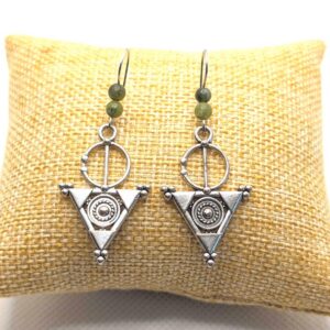 Amazigh Boucles d oreilles femme berbère Tizerzit Earrings