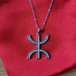 Amazigh Necklace with pendentif Silver signe Yaz Kabyle berbère
