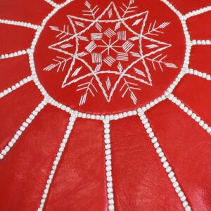 Berber Poufs Pillows Premium Artisanal Leather Pouffe Pouf