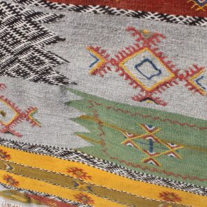 Berber Handmade Wool Runner Rug Authentic Kilim Hallway Carpet