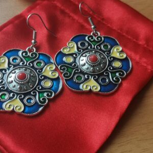 Amazigh Earrings couleurs traditionnelles kabyles berbère in acier inoxydables