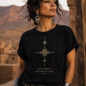 Berber Symbol T-Shirt Inspired Tribal Geometric Tee Shirt