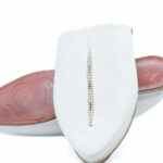 Amazigh White Babouche Shoes for Men Traditional Slipper Style