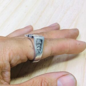 Amazigh Gravure amazighe Ring Silver Tribal Touareg Berbère