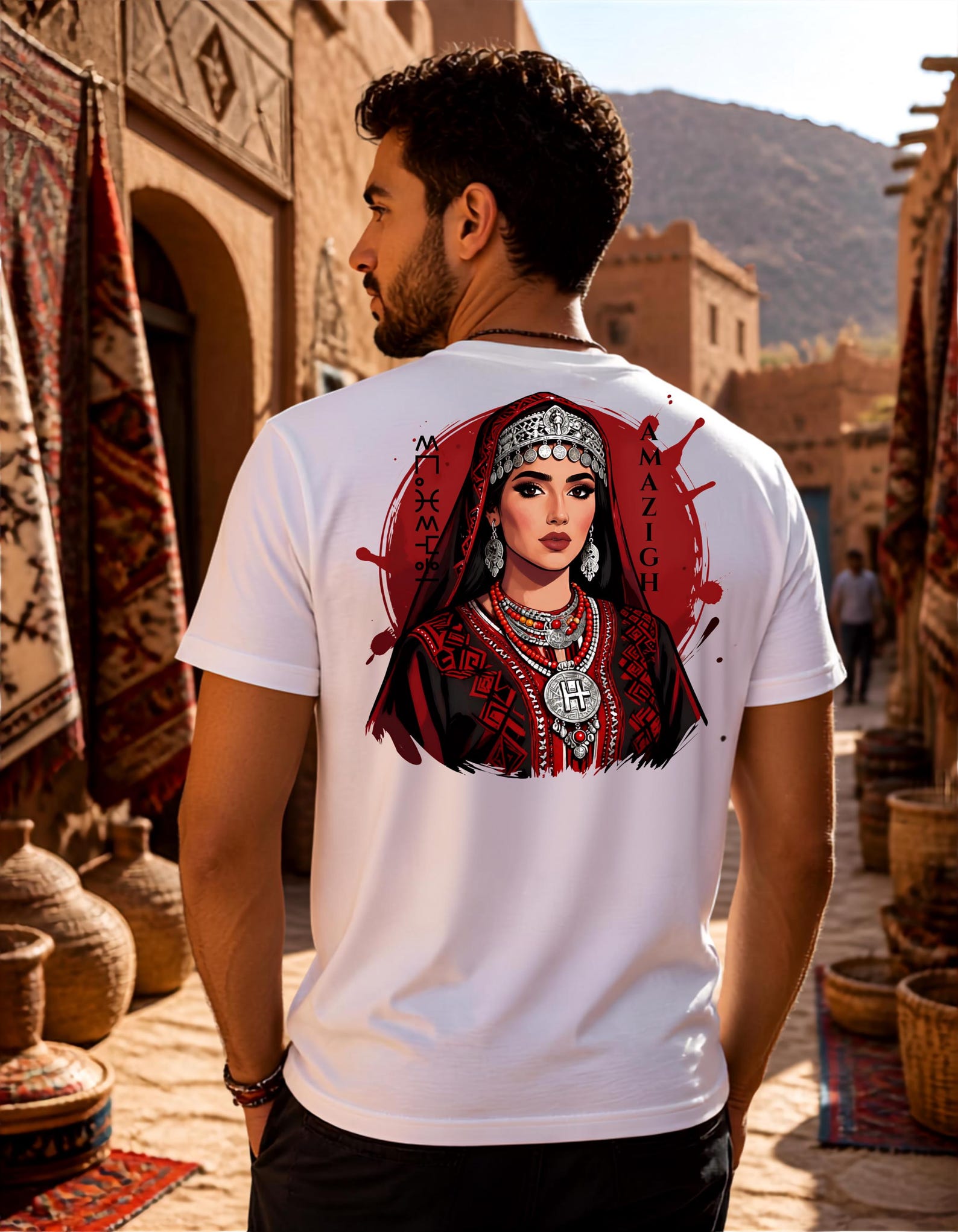 Amazigh Imazighen People Tee with Yaz Symbol Shirt