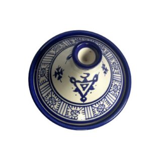 Amazigh serving table set teapot set ceramic handpainted serving set 8 Tagine