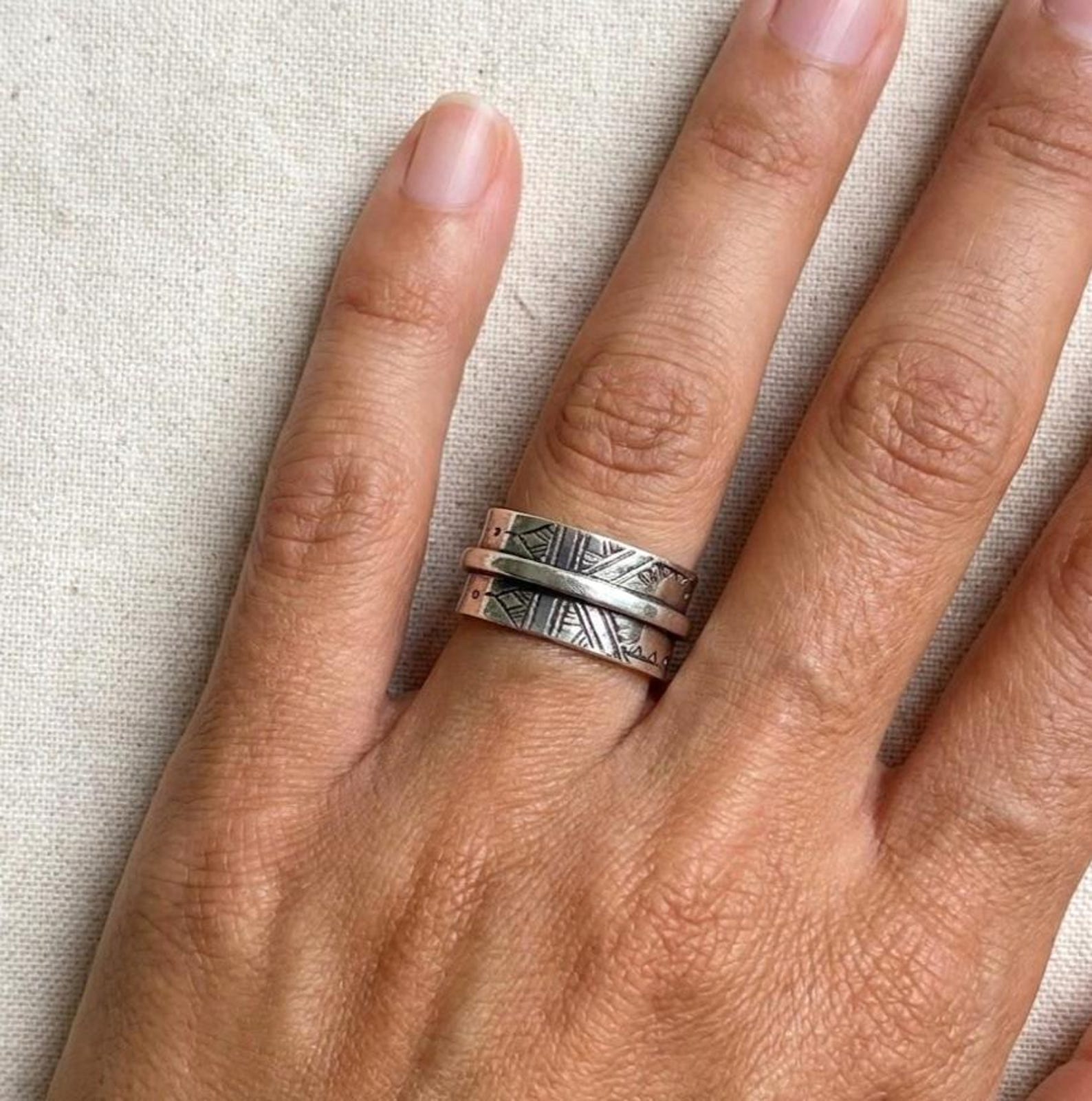Berber Handmade Sterling Silver Tuareg Tribal Ring Jewelry