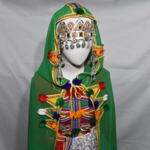 Berber Wedding Dress Caftan Headdress Burnouse Set Kaftan