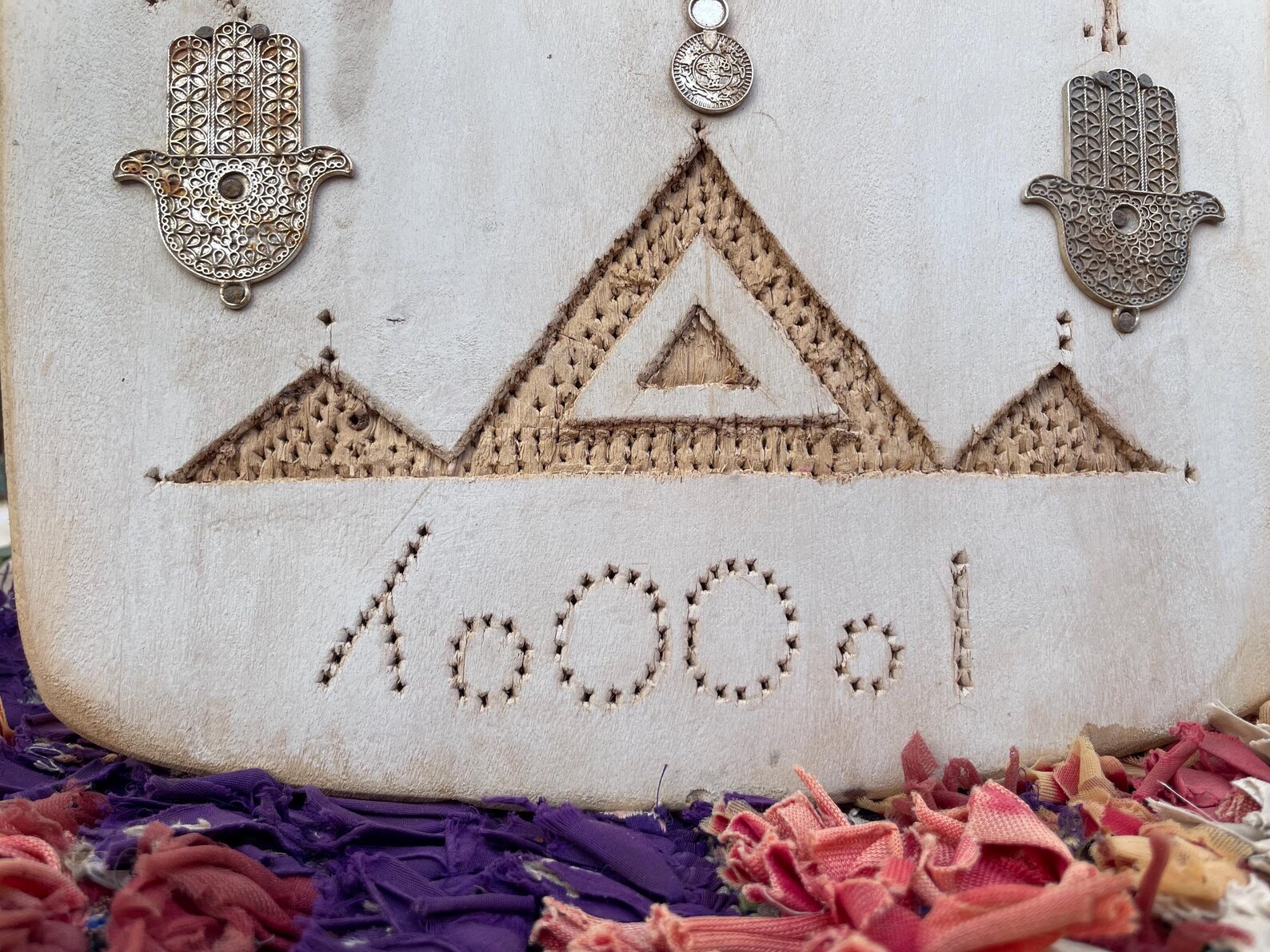 Berber Handmade Willow Wood Hamsa Wall Decor Symbols Boho Art