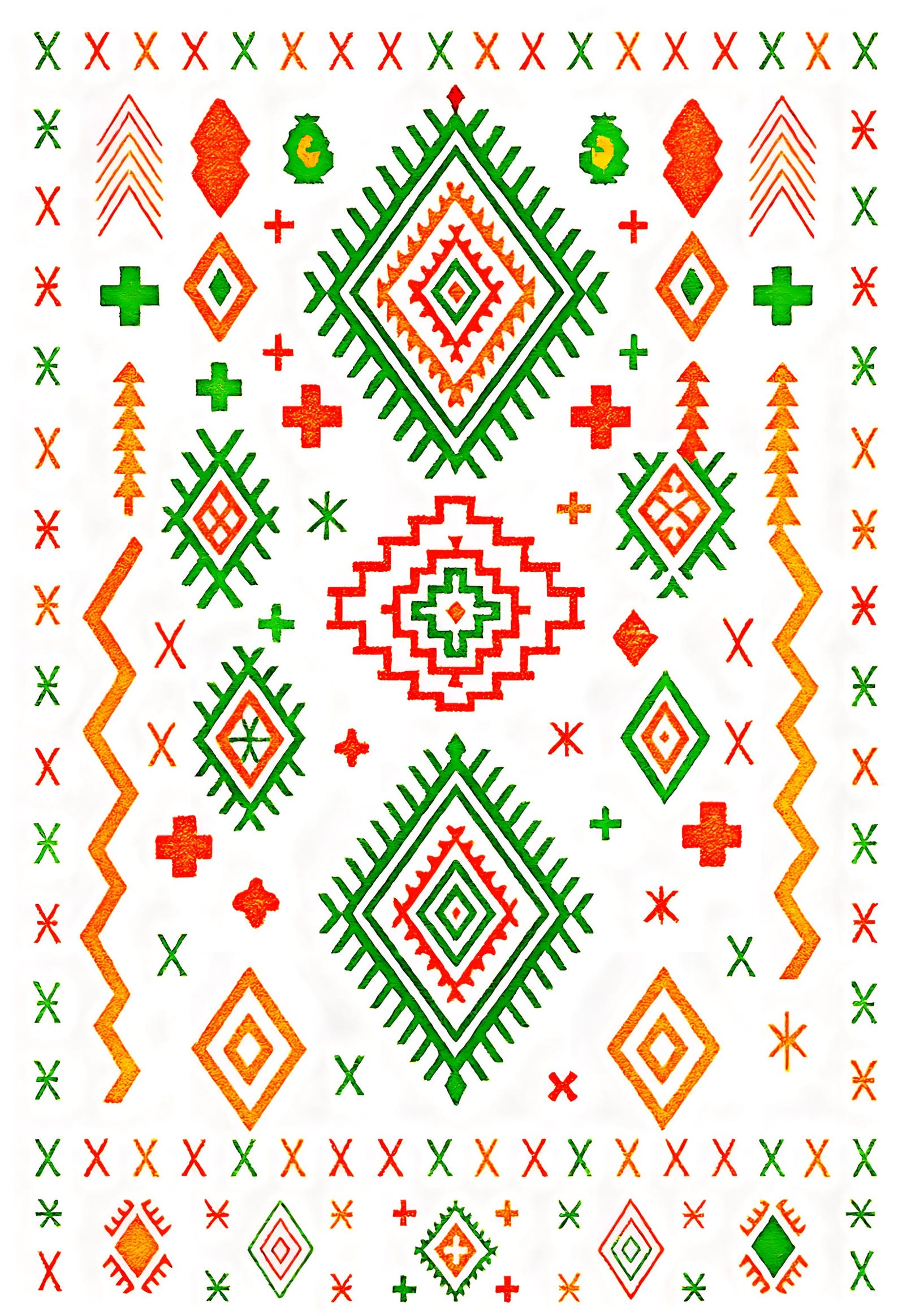 Amazigh Yaz Freedom Symbol High-Resolution Printable Digital Wall Art