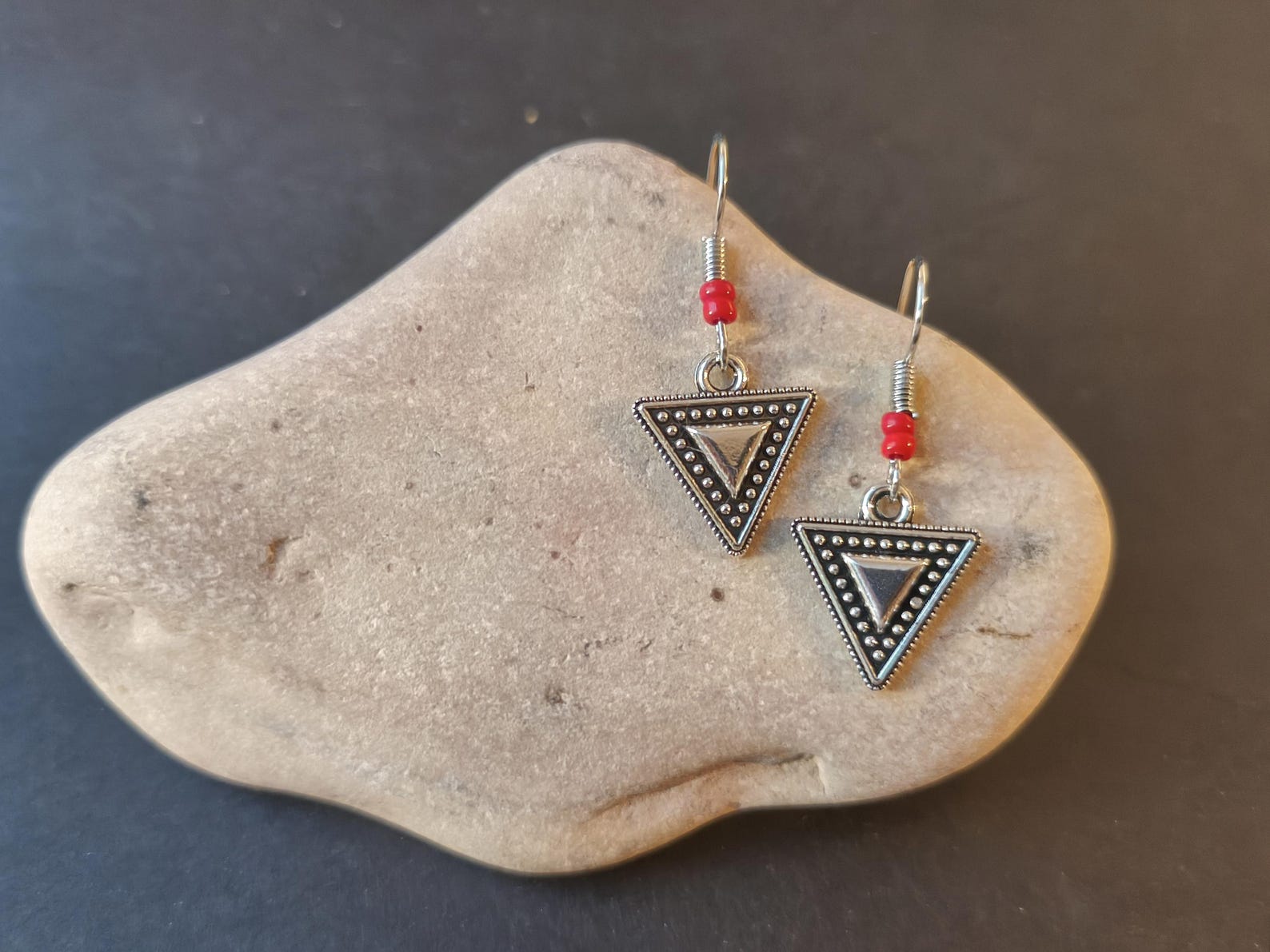 Amazigh Earrings pendantes inspiration kabyle with perles Handmade